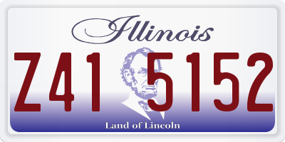 IL license plate Z415152