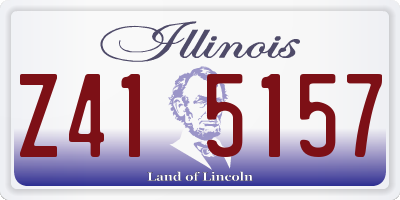 IL license plate Z415157