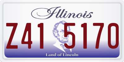 IL license plate Z415170