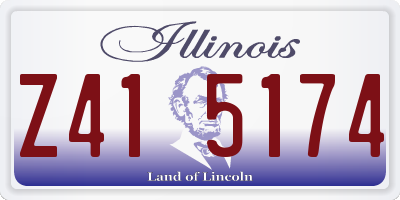 IL license plate Z415174