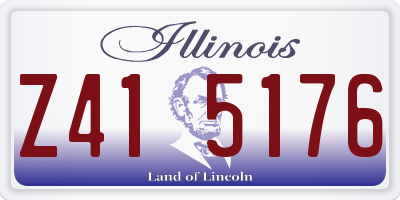 IL license plate Z415176