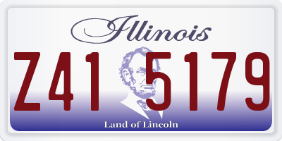 IL license plate Z415179