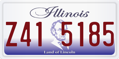 IL license plate Z415185
