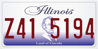 IL license plate Z415194