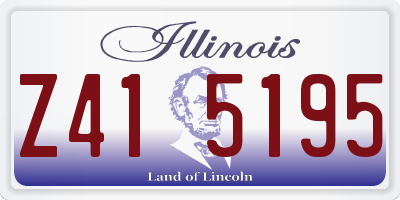 IL license plate Z415195