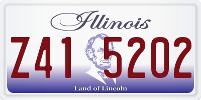 IL license plate Z415202