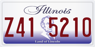 IL license plate Z415210