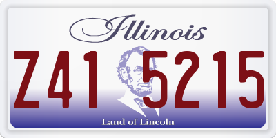 IL license plate Z415215
