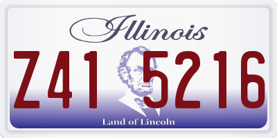 IL license plate Z415216