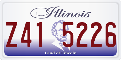 IL license plate Z415226
