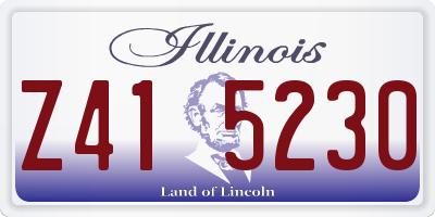IL license plate Z415230