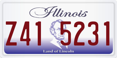 IL license plate Z415231