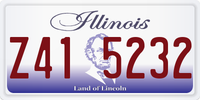 IL license plate Z415232