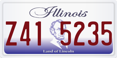 IL license plate Z415235