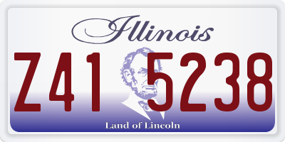 IL license plate Z415238
