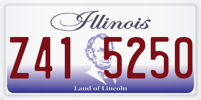 IL license plate Z415250