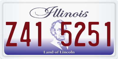 IL license plate Z415251