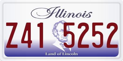 IL license plate Z415252