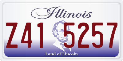 IL license plate Z415257