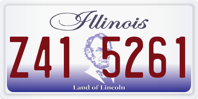IL license plate Z415261