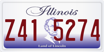 IL license plate Z415274