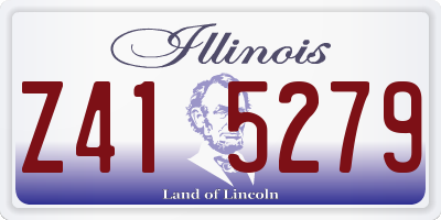 IL license plate Z415279
