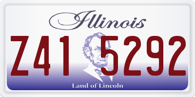 IL license plate Z415292