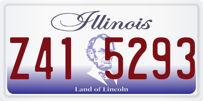 IL license plate Z415293