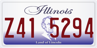 IL license plate Z415294