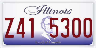IL license plate Z415300