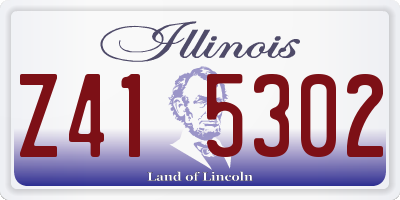 IL license plate Z415302