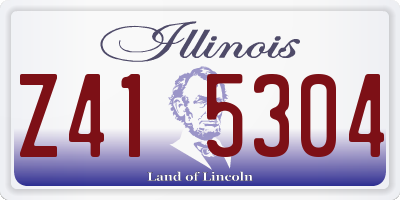 IL license plate Z415304