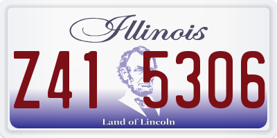 IL license plate Z415306