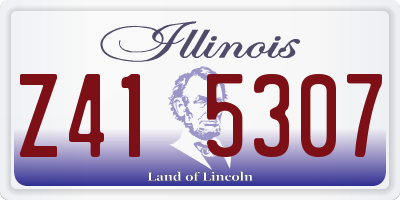 IL license plate Z415307