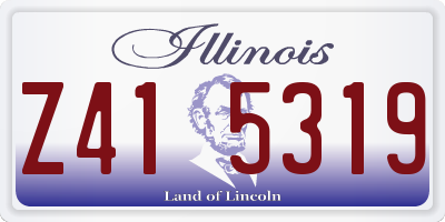 IL license plate Z415319