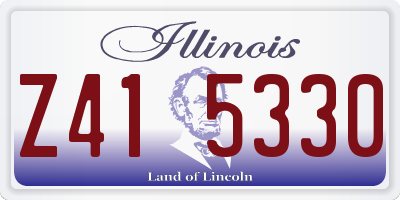 IL license plate Z415330
