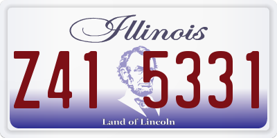 IL license plate Z415331