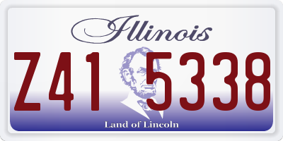 IL license plate Z415338