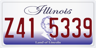 IL license plate Z415339