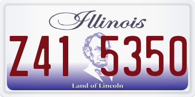 IL license plate Z415350