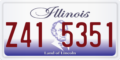 IL license plate Z415351