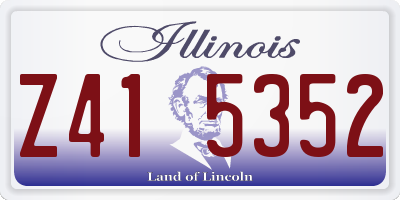 IL license plate Z415352