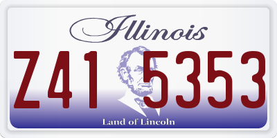 IL license plate Z415353
