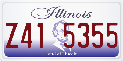 IL license plate Z415355