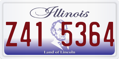 IL license plate Z415364