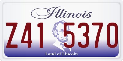 IL license plate Z415370