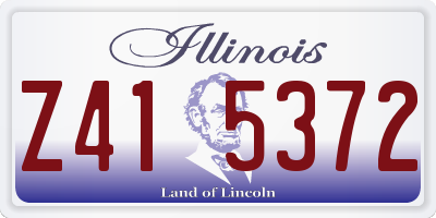 IL license plate Z415372