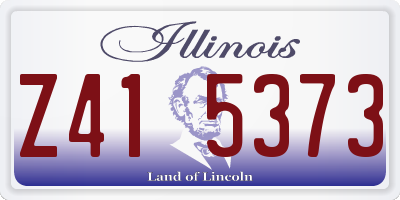 IL license plate Z415373