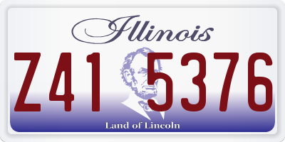 IL license plate Z415376