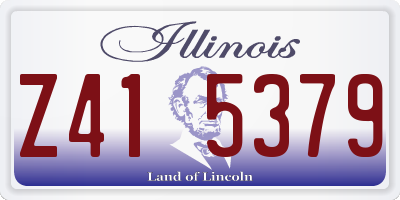 IL license plate Z415379